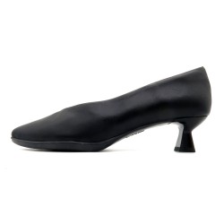Damen Pumps spitze Business Schuhe schwarz Leder Abendschuhe mit Kitten Absatz Desiree Luzy-1 Spanien