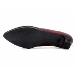 Damen Pumps bordeaux spitze Abendschuhe Business Pumps mit Kitten Absatz  Luzy-1 Desiree Spanien