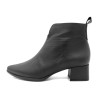 Damen Stiefeletten spitz schwarz Leder Business Schuhe Stiefel mit Reißverschluss Desiree LUKA-3 Spanien