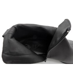 Damen Stiefeletten spitz schwarz Leder Business Schuhe Stiefel mit Reißverschluss Desiree LUKA-3 Spanien