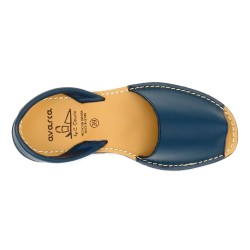 Men's Flat Sandals beige Leather Avarca Menorquina Menorca Shoes Made In Spain 201 C. Ortuno