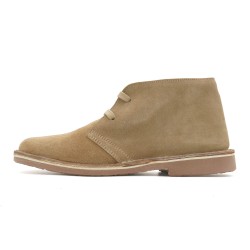 Damen Chukka Boots Leder Schnürchuhe Desert Boots Stiefel Wildleder beige 360 Avarca Spanien