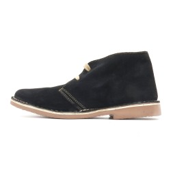 Women's Desert Boots black Suede Leather Lace-Up Chukka Boots Made in Spain 360 Avarca C.Ortuno outlet