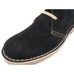 Damen Chukka Boots Schwarz Wildleder – Desert Boots Made in Spain