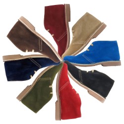 Damen Chukka Boots Schwarz Wildleder – Desert Boots Made in Spain