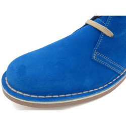 Damen Chukka Boots Leder Schnürchuhe Wildleder Desert Boots Stiefel himmel blau 360 Avarca C.Ortuno Spanien