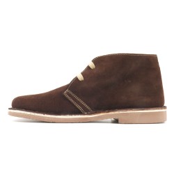 Chukka Boots Women's Lace-Up Desert Boots Suede Leather brown Made in Spain 360 Avarca outlet