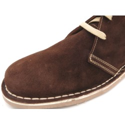 Chukka Boots Women's Lace-Up Desert Boots Suede Leather brown Made in Spain 360 Avarca outlet