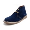Women's Chukka Boots Suede Lace-Up Desert Boots Leather navy blue - Made in Spain