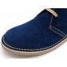 Women's Chukka Boots Suede Lace-Up Desert Boots Leather navy blue Made in Spain 360 Avarca outlet