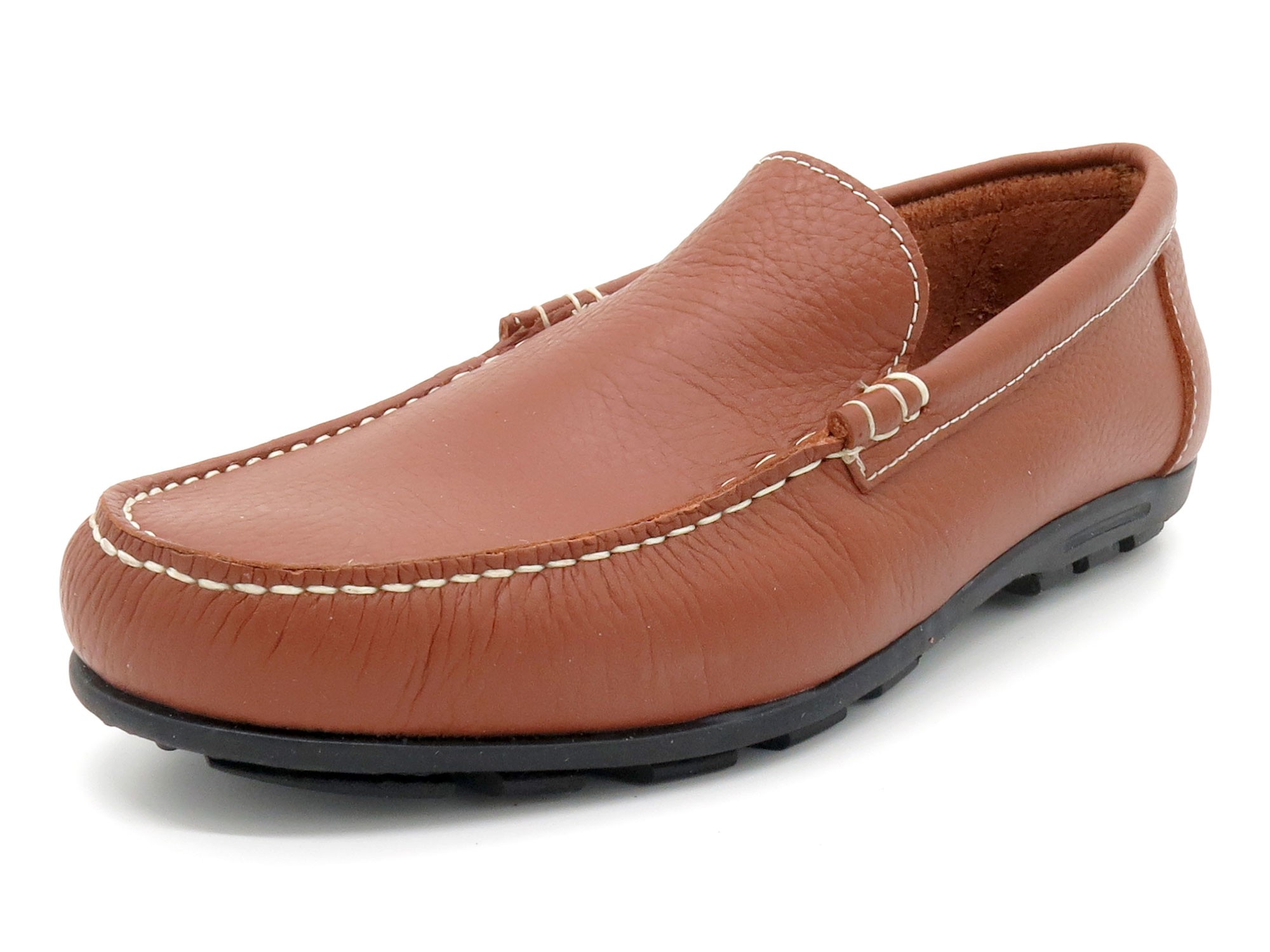 Herren Mokassins Leder Loafer Goodyear rahmengenähte Schlupfschuhe braun 950 Casual Spanien