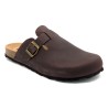 Men’s Closed Mules with Cork Soles Leather Footbed Sandals Made in Spain Cordoba Casual