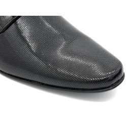Herren Business Schuhe aus Lackleder klassische Premium Anzugschuhe mit Ledersohle elegante Schnürer 9396 Latino Spanien