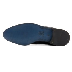 Herren Business Schuhe aus Lackleder klassische Premium Anzugschuhe mit Ledersohle elegante Schnürer 9396 Latino Spanien