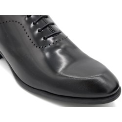 Premium Herren Business Schuhe aus vollnarbigem Leder schwarz Elegante Schnürhalbschuhe Handgefertigt in Spanien 10960 Latino