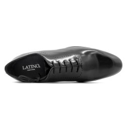 Men’s Premium Full-Grain Leather Dress Shoes Elegant Lace-Up Handmade in Spain Latino 10960 black