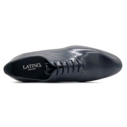 navy leather business shoes handcrafted in Spain