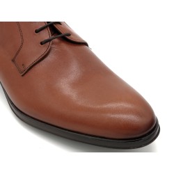 Elegante Herren Lederschuhe cognac braun – Handgefertigte Derby Schnürschuhe aus Spanien