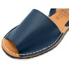 Damen Sandalen Echtleder blau navy Leder Avarca Menorquina Sommerschuhe