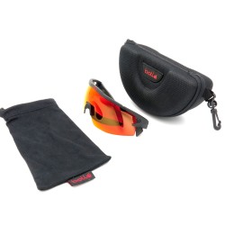Bollé AEROMAX 12444 – Robuste Herren Radbrille & Sportbrille mit TNS Fire Spiegelgläsern
