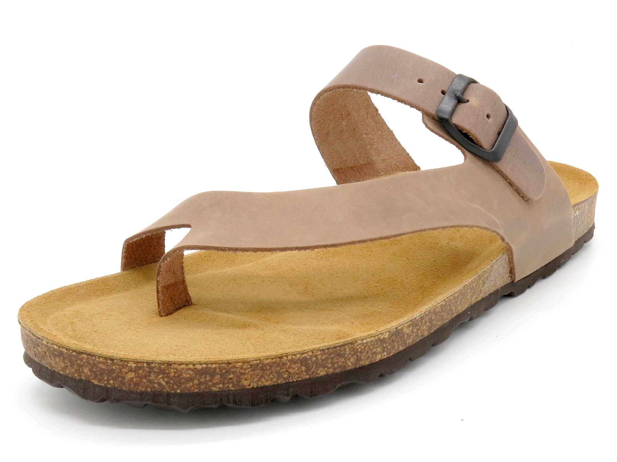copy of Men's Sandals Leather Two-Strap Mules beige – Comfortable Nubuck Slippers from Spain