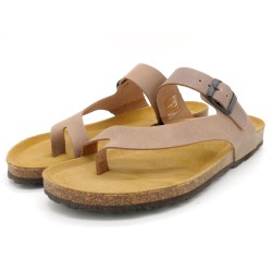 copy of Men's Sandals Leather Two-Strap Mules beige – Comfortable Nubuck Slippers from Spain