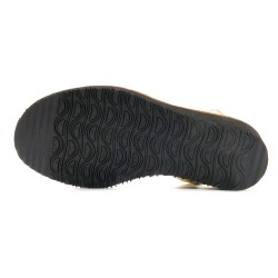 Avarca Menorquina Damen Glitzer Keilsandalen mit Leder-Riemchen – Made in Spain