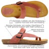 Women's comfort sandals in dusty pink with leather upper, cork footbed and adjustable buckle