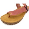 Close-up of dusty pink leather upper showing premium craftsmanship and material quality