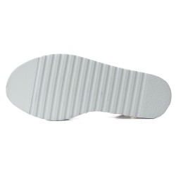 Damen Avarca Sandalen Beige Leder – Menorquina Plateau Sandalen mit Bastsohle Made in Spain