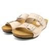 BluSandal Women’s Beige Wedge Sandals with Cork Sole - Made In Spain