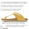 BluSandal Women’s Yellow Sandals Leather Toe Post Mules with Cork Sole & Leather Footbed