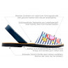 Avarca Menorqiuna Damen Sandalen Leder Menorca Sommerschuhe blau Comics - SALE