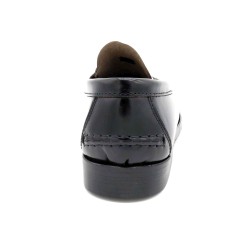 Herren Tassel Loafer Schwarz – handgenähte Echt Leder Business Slipper mit Ledersohle