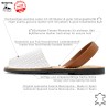Women Avarca sandals flat pure white leather heel strap summer shoes