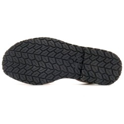 High grip synthetic sole traditional tire tread cognac sandals flat