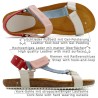 Women's Multicolor Leather Sandals with Gel Footbed & Cork Sole – Made in Spain
