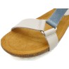 Women's Multicolor Leather Sandals with Gel Footbed & Cork Sole – Made in Spain