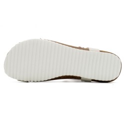 Damen Ledersandalen Multicolor mit Gel-Fußbett & Korksohle – Made in Spain