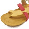 Women's toe loop leather sandals made in Spain