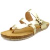 BLUSANDAL Ladies Leather Sandals with Cork Sole & Genuine Leather Footbed – Made in Spain