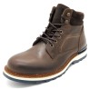 CASUAL Herren Stiefel aus echtem Leder mit Schnürung und Reißverschluss Made in Portugal
