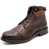 CASUAL Men's Zipper Boots Leather Lace-Up Boots - Made In Portugal